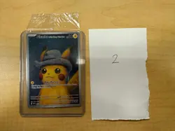 PIKACHU VAN GOGH WITH GREY FELT HAT SVP EN 085 PROMO POKEMON CARD-SEALED #2 - Image 1