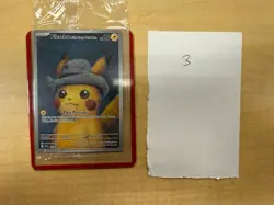 PIKACHU VAN GOGH WITH GREY FELT HAT SVP EN 085 PROMO POKEMON CARD-SEALED #3 - Image 1