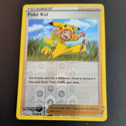 POKE KID 173/202 POKEMON CARD (SWORD AND SHIELD SET) REVERSE HOLO - Image 2