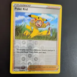 POKE KID 173/202 POKEMON CARD (SWORD AND SHIELD SET) REVERSE HOLO - Image 3