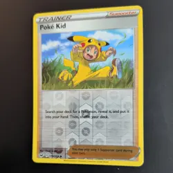 POKE KID 173/202 POKEMON CARD (SWORD AND SHIELD SET) REVERSE HOLO - Image 4