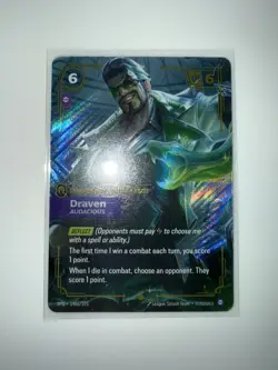 Draven - Audacious (Alternate Art) [SFD - 148a/221] - NM [Foil] TCG Riftbound - Image 1