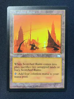 MtG Scorched Ruins NM Weatherlight Reserved List - Image 1