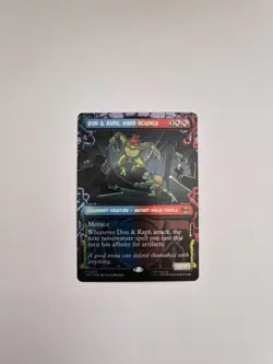 MTG: Teenage Mutant Ninja Turtles - Don & Raph, Hard Science #243 Showcase Foil - Image 1