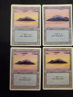 9x Island (A&C) Revised Edition Basic Land Mixed Condition Magic The Gathering - Image 2