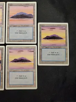 9x Island (A&C) Revised Edition Basic Land Mixed Condition Magic The Gathering - Image 5