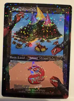 🌟🎊 Mountain Pool Party FOIL MTG Secret Lair Marvel Deadpool 🌟🎊 - Image 1