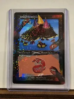 Mountain (IslandU) (7128) Secret Lair x Deadpool Drop (Pool Party Foil) - NM! - Image 1