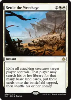 1x Settle the Wreckage Light Play, French Ixalan MTG Magic - Image 1