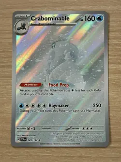 Pokemon Cards Crabominable 149/142 Stellar Crown Illustration Rare - NM / M - Image 1
