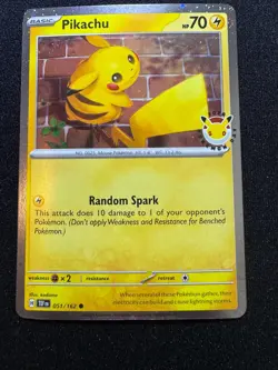 Pikachu 51/162 Stamped 2026 Pokemon Day 30th Anniversary Promo TCG - Image 1