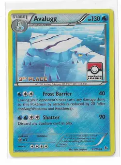 Avalugg 31/106 3rd Place League Stamped Promo Crosshatch Flashfire Pokemon NM - Image 1