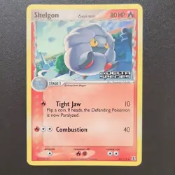 Pokemon TCG Shelgon EX Delta Species Reverse Holo 53/113 - Image 1