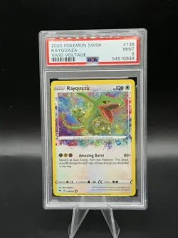 2020 POKEMON SWORD & SHIELD VIVID VOLTAGE #138 RAYQUAZA PSA 9 - Image 1