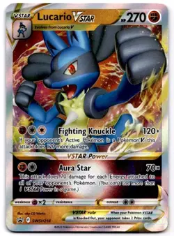 Lucario VSTAR SWSH214 Holo Promo Sword & Shield Promo Pokemon Holo Near Mint - Image 1