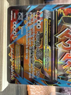 Pokemon Mega M Camerupt EX Holo Black Star Promo Card XY198a - Image 4
