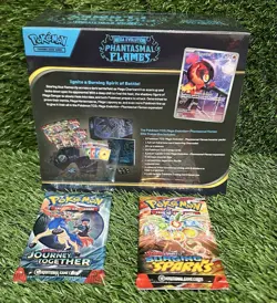 Pokemon TCG Phantasmal Flames Elite Trainer Box (ETB) & 2 Packs SEALED - Image 2