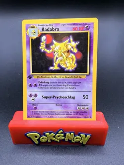 Pokemon TCG Kadabra Base Set German 32/102 1st Edition Unlimited Uncommon LP/NM - Image 1