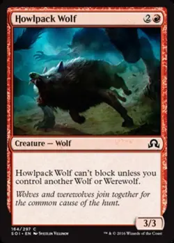 4x Howlpack Wolf MTG Shadows over Innistrad NM Magic Regular - Image 1