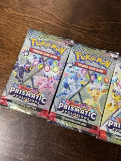 Pokemon TCG Prismatic Evolutions Booster Pack Art Bundle [set Of 4 Packs] - Image 4