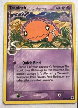 2006 Pokemon EX Dragon Frontiers Trapinch #69/101 - Image 1