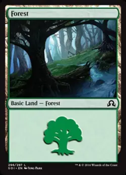 4x Forest (296/297) MTG Shadows over Innistrad NM Magic Regular - Image 1