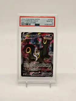 2022 Pokemon SWSH FA/Umbreon VMax Brilliant Stars #TG23 PSA 10 GEM MT - Image 1