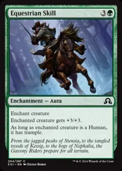 4x Equestrian Skill MTG Shadows over Innistrad NM Magic Regular - Image 1