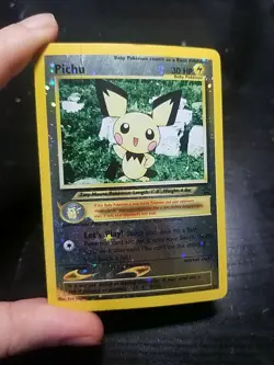 Pokemon Pichu BLACK STAR 35 - WOTC PROMO - REVERSE HOLO LEAGUE 2001 - Image 1