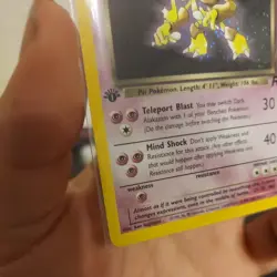 2000 Pokemon WOTC Team Rocket 1st Edition Dark Alakazam 1/82 Holo - Image 2