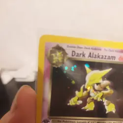 2000 Pokemon WOTC Team Rocket 1st Edition Dark Alakazam 1/82 Holo - Image 4