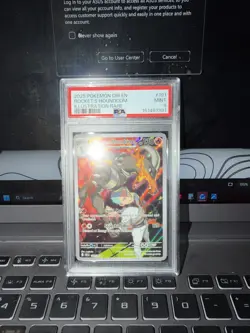 2025 POKEMON DRI EN-DESTINED RIVALS #191 TEAM ROCKET'S HOUNDOOM PSA 9 - Image 1