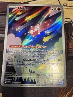Pokemon TCG Minior 201/182 Paradox Rift Illustration Rare Holo - Image 1