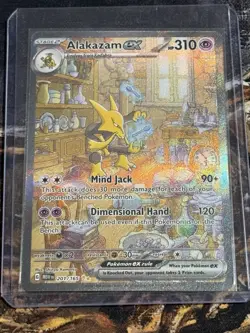 The Pokemon Company Alakazam ex Scarlet & Violet 151 Special Rare 201/165 Holo - Image 1