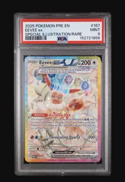 2025 Pokemon Eevee Ex 167/131 Special Illustration Rare, Prismatic Evolutions - Image 1