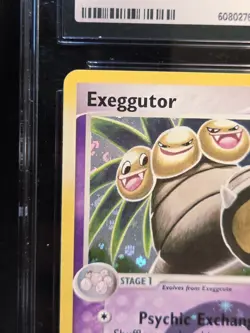 CGC Gem Mint 10 Exeggutor 5/112 Reverse Holo EX Fire Red & Leaf Green Pokemon - Image 3