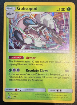 Pokemon TCG Golisopod SM52 Black Star Promo Holo MP - Image 1