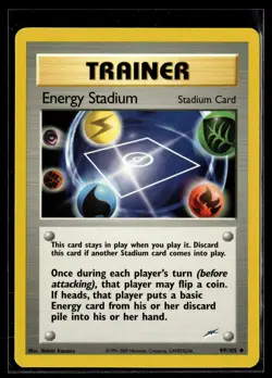 Pokemon TCG Neo Destiny #099/105 Energy Stadium NM - Image 1