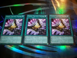 3x Triple Tactics Talent 1st Edition Common L26D-ENX21 Yu-Gi-Oh! - Image 1
