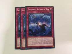 (NEAR MINT) 3x Ragnaraika Wisteria of Woe Playset ROTA Rage of the Abyss Yugioh - Image 1