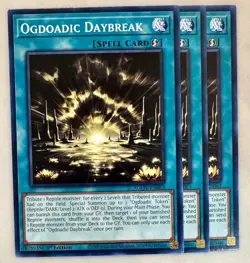Yugioh! 3x Ogdoadic Daybreak AGOV-EN063 Common 1st Ed NM - Image 1