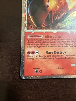 Typhlosion Prime HGSS09 Pokemon TCG Promo MINOR DINGS - Image 5