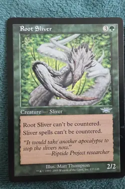 MTG Root Sliver Legions Uncommon Card 137/145 Magic the Gathering VLP/NM. - Image 1