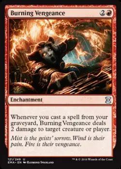 1x Burning Vengeance - Foil MTG Eternal Masters NM Magic Foil - Image 1