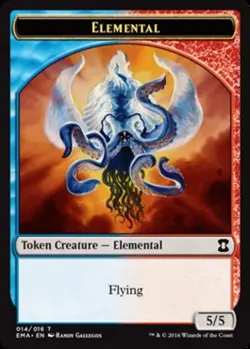 1x Elemental Token (Randy Gallegos) 014/016 MTG Eternal Masters NM Magic Regular - Image 1