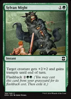 1x Sylvan Might - Foil MTG Eternal Masters NM Magic Foil - Image 1