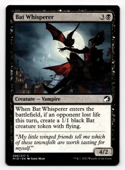 MTG Bat Whisperer | #86 Innistrad: Midnight Hunt | English Magic the Gathering - Image 1