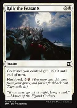 1x Rally the Peasants MTG Eternal Masters NM Magic Regular - Image 1