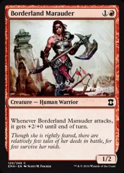 1x Borderland Marauder - Foil MTG Eternal Masters NM Magic Foil - Image 1