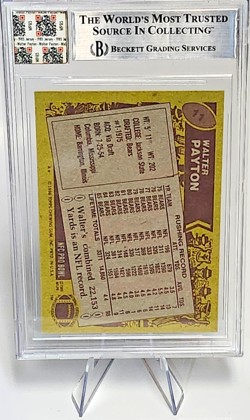 Jersey Fusion - Walter Payton 1986 Topps Chicago Bears RB Game Used PATCH - Image 2